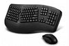 WKB-1500GB - Adesso Tru-form Media 1500 - Wireless Ergonomic Keyboard & Laser Mouse - Adesso