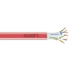 EYN868A-PB-1000 - Black Box Cat6 550-mhz Solid Ethernet Bulk Cable - Unshielded (utp), Cmr Pvc, Red, 1000-ft - Black Box