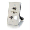 39705 - C2g Hdmi, Vga, 3.5mm Audio Pass Through Single Gang Wall Plate With One Keystone - A - C2g