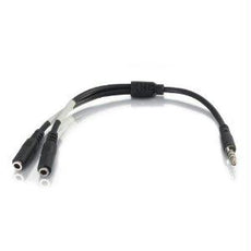 27394 - C2g 6in 4-pin 3.5mm Male To Dual 3.5mm Female Adapter Connect A Separate Set Of Head - C2g