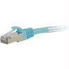 00745 - C2g 6ft Cat6a Snagless Shielded (stp) Ethernet Network Patch Cable - Aqua - C2g