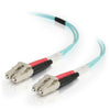 Legrand Dat 1m Lc-lc 50/125 Om4 Duplex Multimode Pvc Fiber Optic Cable - Aqua 00997