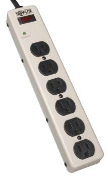 PM6NS - Tripp Lite Waber Surge Protector Power Strip Metal 6 Outlet 6feet  Cord - Tripp Lite