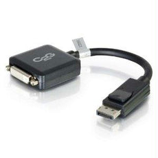 54321 - C2g 8in Displayport Male To Single Link Dvi-d Female Adapter Converter - Black (taa - C2g