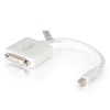 54312 - C2g 8in Mini Displayport To Dvi Adapter Male To Female Single Link Dvi-d White - - C2g