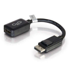 54322 - C2g 8in Displayport Male To Hdmi Female Adapter Converter - Black (taa Compliant) - C2g