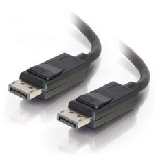 54402 - C2g 10ft Displayport™ Cable With Latches 8k Uhd M/m - Black - C2g