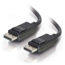 54404 - C2g 25ft Displayport™ Cable With Latches 8k Uhd M/m - Black - C2g