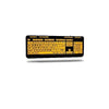 AKB-132UY - Adesso Easytouch 132 - Luminous 4x Large Print Multimedia Desktop Keyboard - Adesso