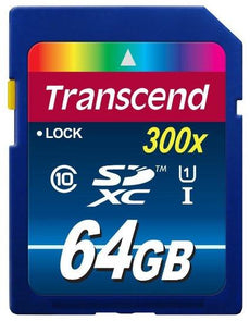 TS64GSDU1 - Transcend Information 64gb Sdxc Class10 Uhs-i,300x - Transcend Information