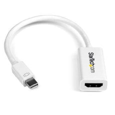 MDP2HD4KSW - Startech White Active Mini Displayport To Hdmi Adapter Dongle - 4k 30hz/1080p/7.1 Audio/h - Startech