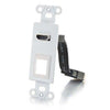 39711 - C2g Hdmi Pass Through Decorative Wall Plate With One Keystone - White - C2g