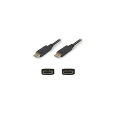 DISPLAYPORT1F - Add-on Addon 30.48cm (1.00ft) Displayport Male To Male Black Cable - Add-on