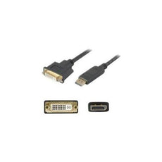 DISPLAYPORT2DVI - Add-on Addon 20.00cm (8.00in) Displayport Male To Dvi-i (29 Pin) Female Black Adapter C - Add-on