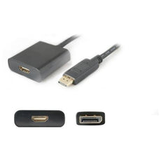 DISPLAYPORT2HDMI - Add-on Addon 20.00cm (8.00in) Displayport Male To Hdmi Female Black Adapter Cable - Add-on