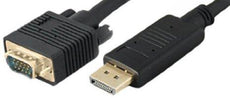 DISPLAYPORT2VGA6F - Add-on Addon 6ft Displayport Male To Vga Male Black Adapter Cable - Add-on