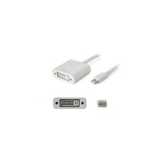 MDISPLAYPORT2DVIW - Add-on Addon 8in Mini-displayport Male To Dvi-i (29 Pin) Female White Adapter Cable - Add-on