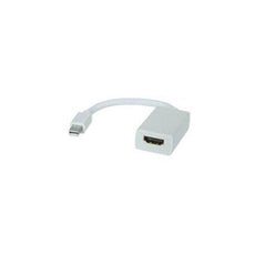 MDISPLAYPORT2HDMIW - Add-on Addon 8in Mini-displayport Male To Hdmi Female White Adapter Cable - Add-on