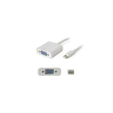 MDISPLAYPORT2VGAW - Add-on Addon 8in Mini-displayport Male To Vga Female White Adapter Cable - Add-on