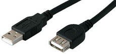 USBEXTAA10FB - Add-on Addon 10ft Usb 2.0 (a) Male To Female Black Cable - Add-on