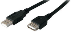 USBEXTAA10FB-5PK - Add-on Addon 5-pack Of 10ft Usb 2.0 (a) Male To Female Black Cables - Add-on