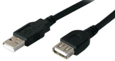 USBEXTAA6INB-5PK - Add-on Addon 5 Pack Of 15.24cm (6.00in) Usb 2.0 (a) Male To Female Black Extension Cabl - Add-on
