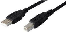 USBEXTAB6-5PK - Add-on Addon 5 Pack Of 1.82m (6.00ft) Usb 2.0 (a) Male To Usb 2.0 (b) Male Black Cable - Add-on