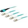 ADD-MPO-4LC20M5OM3 - Add-on This Is A 20m Mpo (female) To 8xlc (male) 8-strand Aqua Riser-rated Fiber Fanout - Add-on