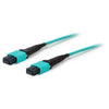 ADD-MPOMPO-10M5OM3S - Add-on This Is A 10m Mpo (female) To Mpo (female) 12-strand Aqua Straight Riser-rated F - Add-on