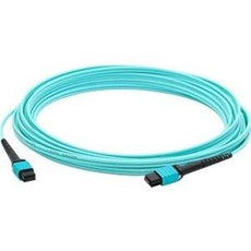 ADD-MPOMPO-10M5OM4 - Add-on This Is A 10m Mpo (female) To Mpo (female) 12-strand Aqua Crossover Riser-rated - Add-on