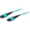 ADD-MPOMPO-10M5OM4S - Add-on This Is A 10m Mpo (female) To Mpo (female) 12-strand Aqua Straight Riser-rated F - Add-on