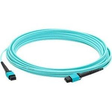 ADD-MPOMPO-3M5OM3SM - Add-on This Is A 3m Mpo (male) To Mpo (male) 12-strand Aqua Straight Riser-rated Fiber - Add-on