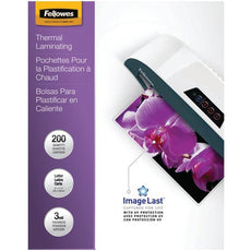 5244101 - Fellowes, Inc. Glossy Pouches-imagelast, Letter, 3mil, 200 Pack - Fellowes, Inc.