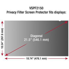 VSPF2150 - Viewsonic Vspf2150 Viewsonic 21.5 Privacy Filter - Viewsonic