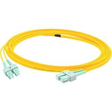 ADD-ASC-ASC-6M9SMF - Add-on Addon 6m Asc (male) To Asc (male) Os2 Straight Yellow Duplex Fiber Ofnr (riser-r - Add-on