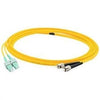 ADD-ASC-ST-2MS9SMF - Add-on Addon 2m Asc (male) To St (male) Os2 Straight Yellow Simplex Fiber Ofnr (riser-r - Add-on