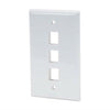 WP-3P-WHT - Unc Group Llc 3port Wall Plate, Single Gang, White - Unc Group Llc