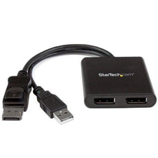 MSTDP122DP - Startech Displayport Multi-monitor Adapter Drives Dual Dp Displays At Up To 4k 30hz To Ex - Startech