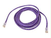 A3L791-10-PUR-S - Belkin International Inc 10ft Cat5e Snagless Patch Cable, Utp, Purple Pvc Jacket, 24awg, T568b, 50 Micron - Belkin International Inc