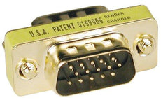 P158-000 - Tripp Lite Compact / Slimline Gold Vga Video Gender Changer Connector M/m - Tripp Lite