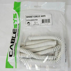 Gcha444025-fwh  25' White Handset Cord