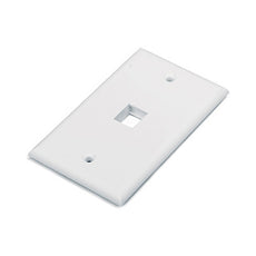 1 Port Face Plate White