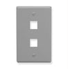 Ic107f02gy - 2 Port Face - Gray