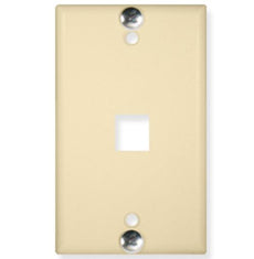 Wall Plate- Phone- Flush- 1-port- Ivory