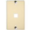 Wall Plate- Phone- Flush- 1-port- Ivory