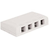 Surface Mount Box- Elite- 4-port- White