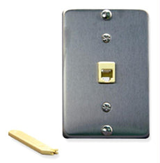 Wall Plate Idc 6p6c Stainless Steel