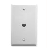 Wall Plate- Voice 6p6c- White