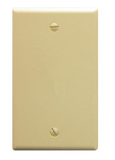 Flush Wall Plate Blank Ivory