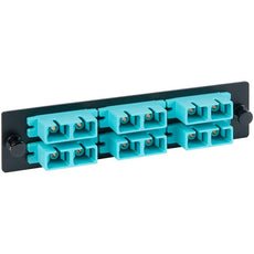 Adapter Panel- 6 Duplex Sc- 12f- Aqua Mm